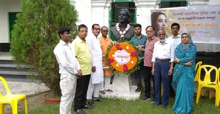 পাবনায় সুচিত্রা সেনের পৈত্রিক বাড়িতে ৯৫তম জন্মবার্ষিকী পালিত